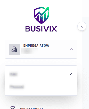 Seletor de empresa ativa